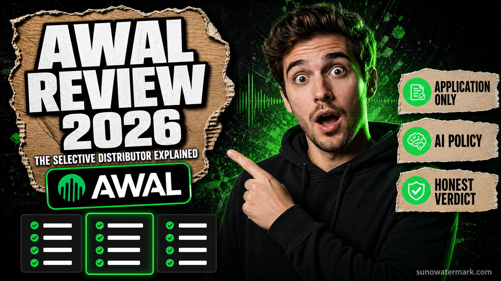 AWAL review 2026 explaining the selective application model against open-access distributors for independent artists