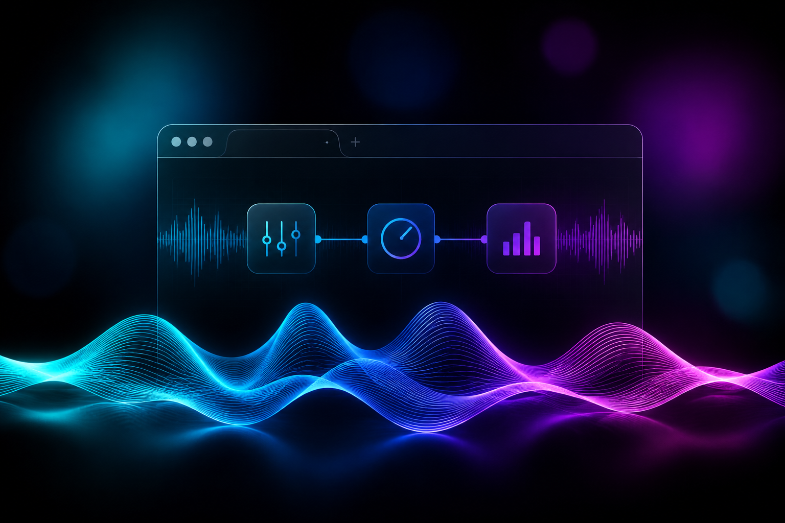 BandLab Mastering web interface processing an AI-generated track with preset selection panel