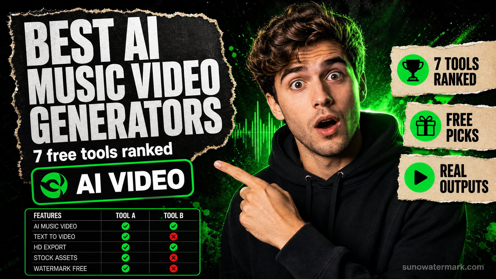 Seven AI music video generator tools ranked for 2026 by output quality, audio reactivity and monetization readiness