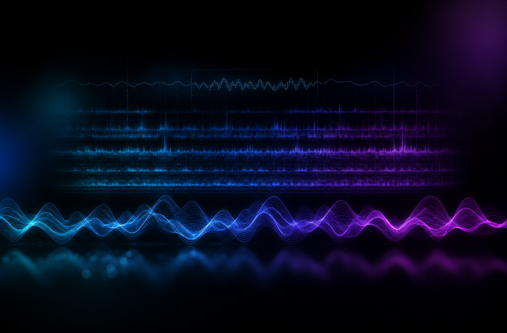 Spectrogram visualization showing the suno watermark signature embedded in an AI-generated track